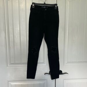 Hollister Black Ripped Skinny Jeans